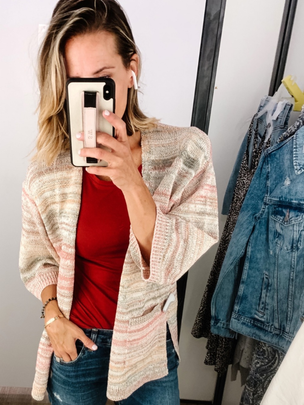 Old Navy Pastel Stripe Cardigan